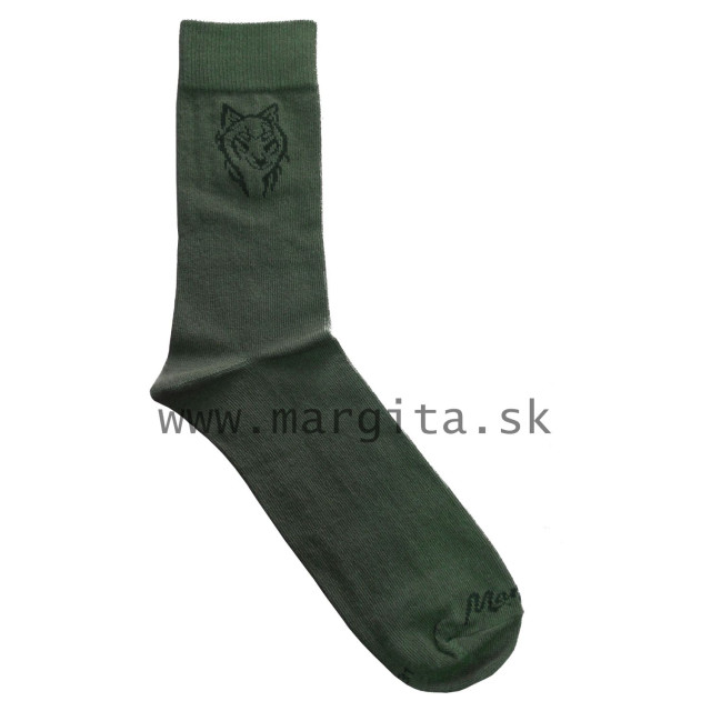 Ponožky MARGITA tenké zelené