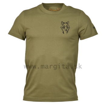 Pánske tričko RANGER OLIVE krátky rukáv - vlčica